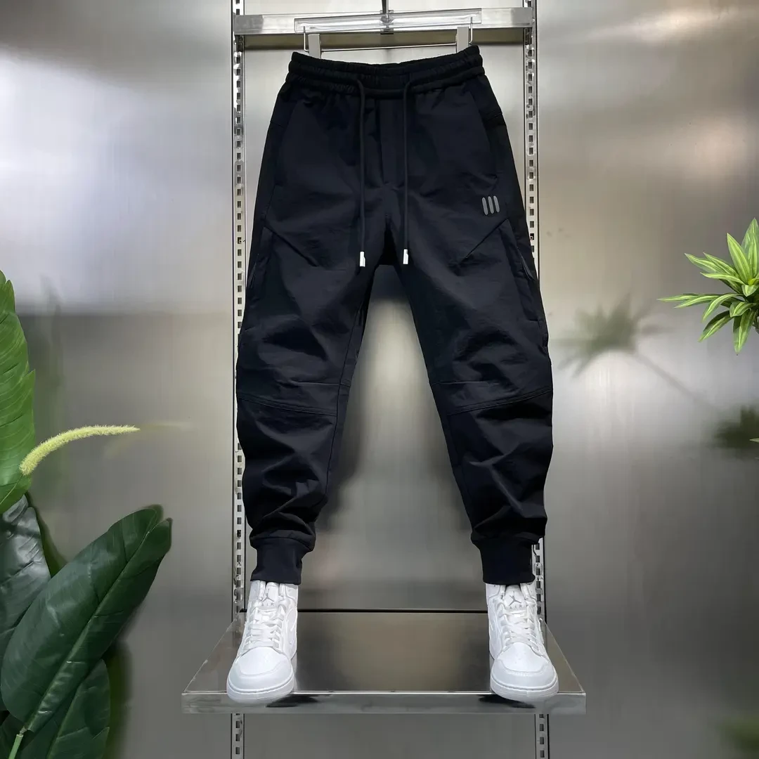 2025春夏新款美式工装风休闲裤潮牌防风冲锋裤男高街户外束脚卫裤