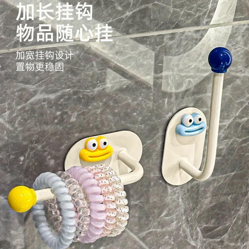 发圈发箍粘钩卫生间收纳架发夹皮筋头绳挂钩首饰品发绳收纳架塑料