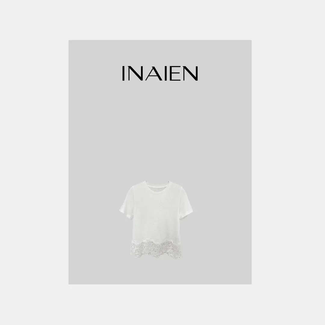 【INAIEN】线上款 “miu系重工蕾丝上衣 ”p8501