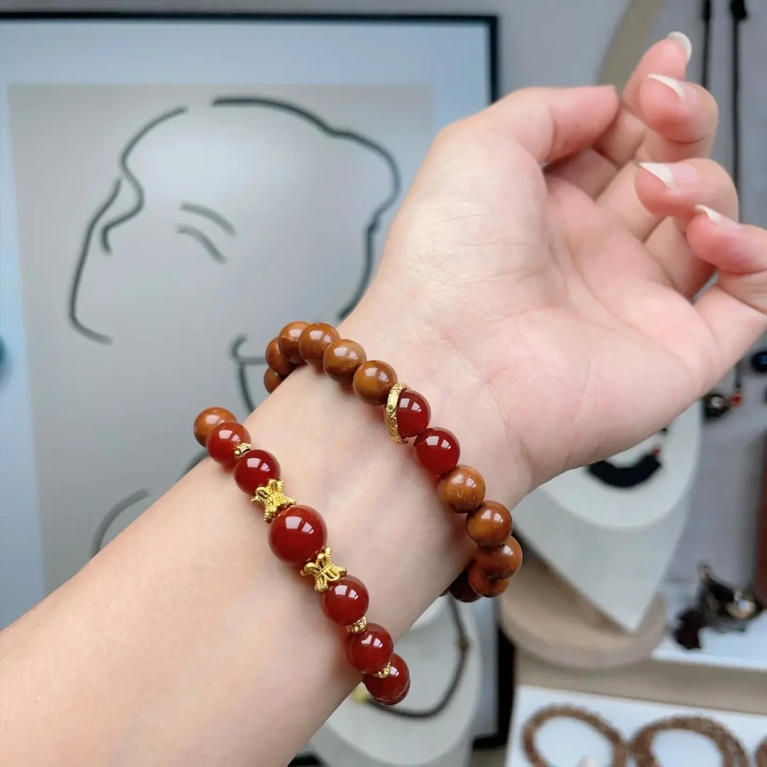 精品库克本命年双圈手串8m