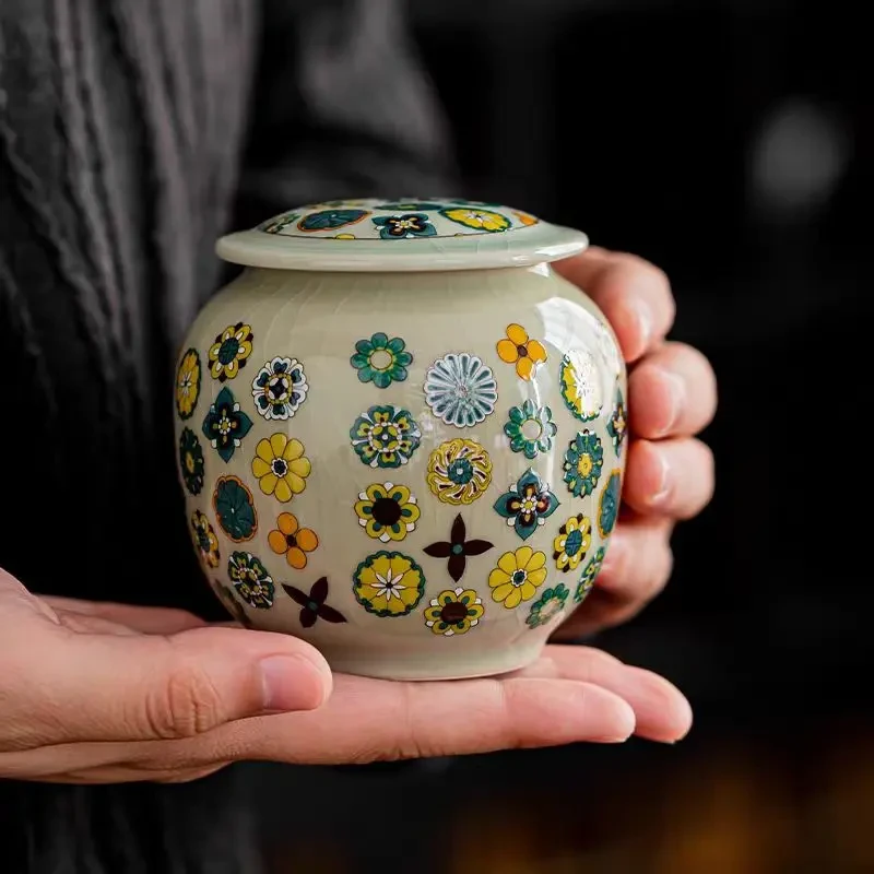 皮球花茶叶罐茶道G23
