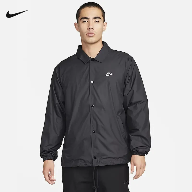 NIKE/耐克男子教练夹克春季外套梭织宽松复古休闲叠搭FN3317010