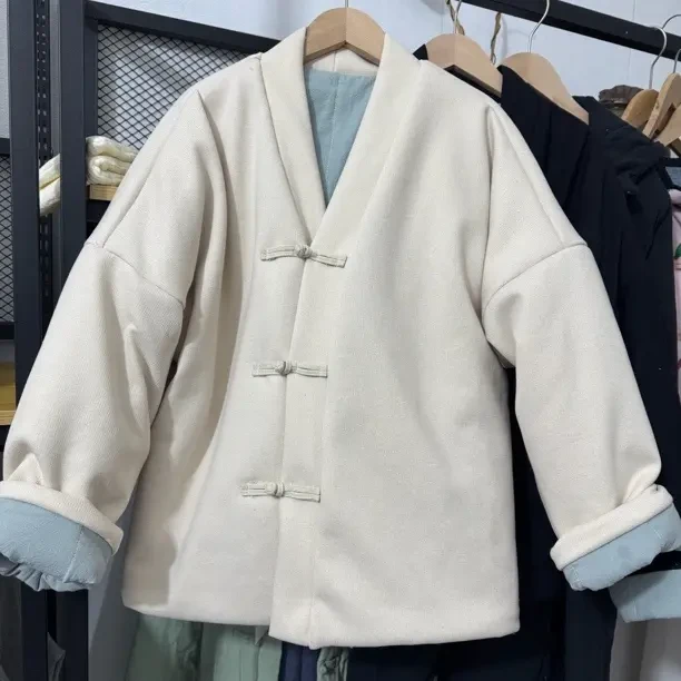 女士新中式国风冬季加厚新疆棉花棉服外套