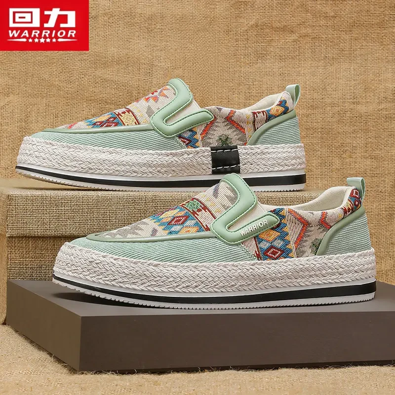 回力男鞋春季低帮帆布鞋男士时尚百搭透气软底潮流防滑老北京布鞋
