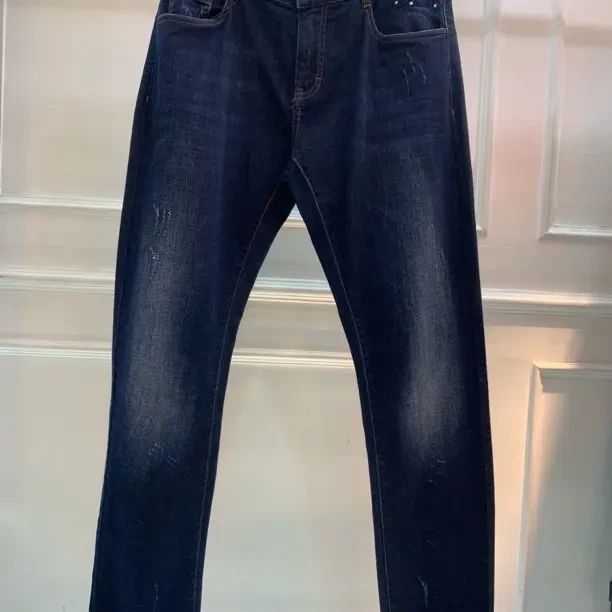 1228-72立体剪裁弹力时尚男士商务直筒牛仔裤春秋冬长裤