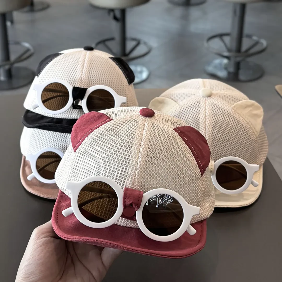 宝宝帽子夏季薄款网眼透气鸭舌帽婴幼儿遮阳防晒男女童百搭棒球帽