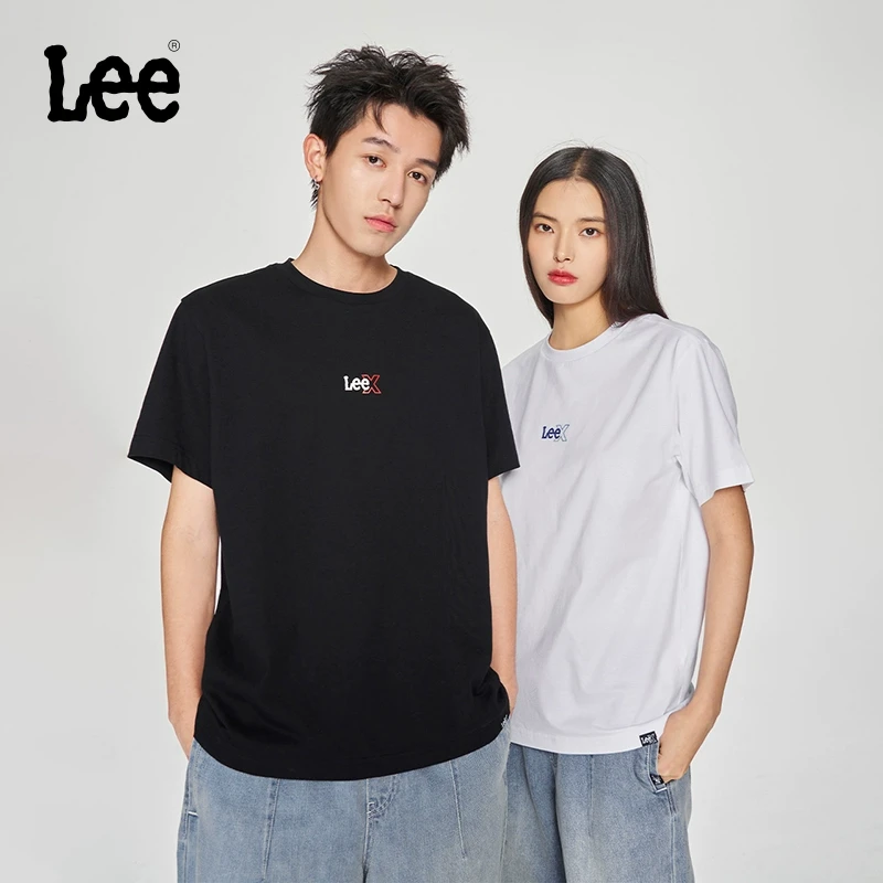 Lee25夏新款舒适版渐变印花Logo男女同款短袖T恤潮流LUT0098384LE