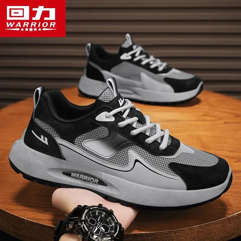 回力男鞋夏季网面透气休闲运动鞋男款青少年跑步厚底老爹阿甘潮鞋