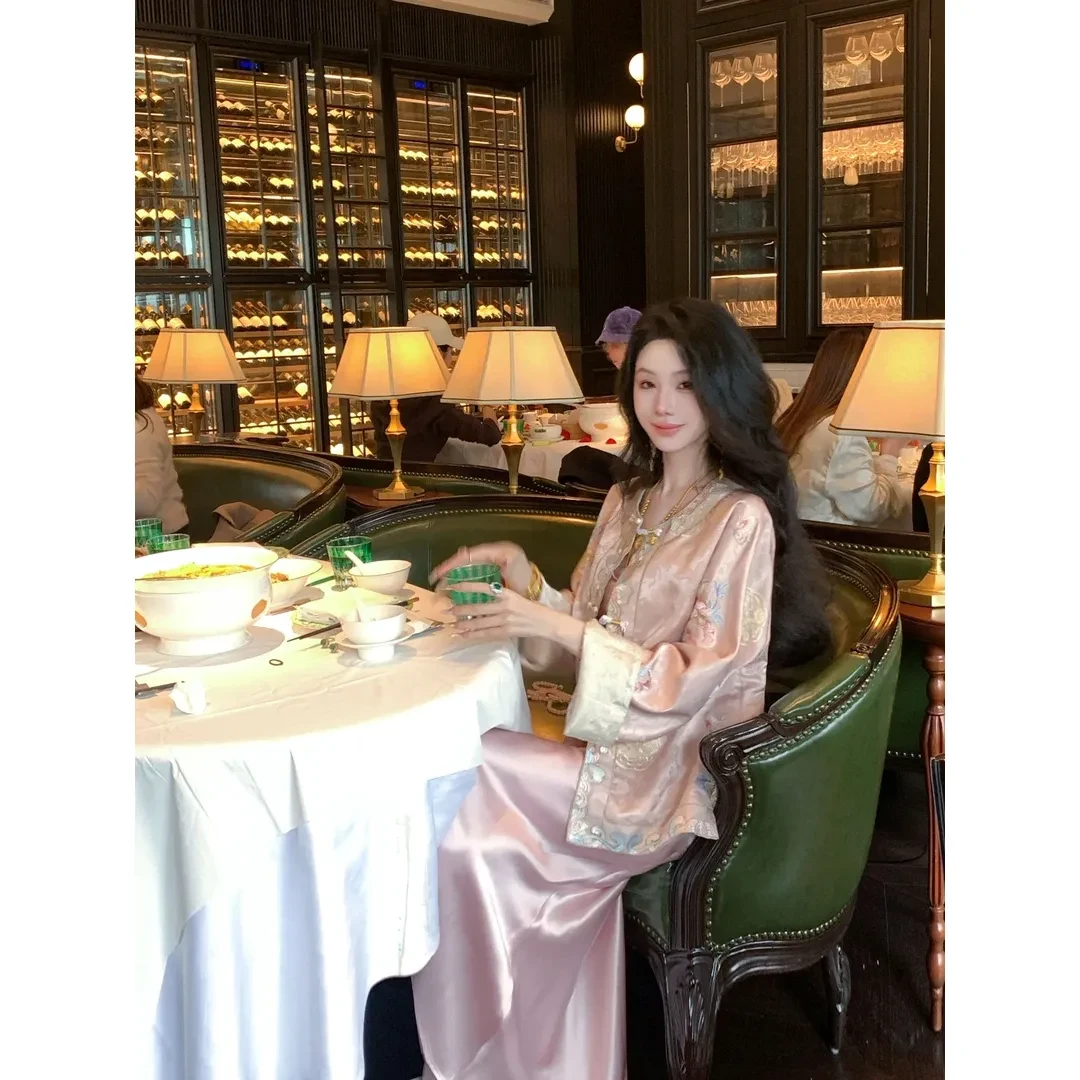 【B Y】新款暗纹刺绣新中式国风双面穿外套女装新款别致百搭开衫潮