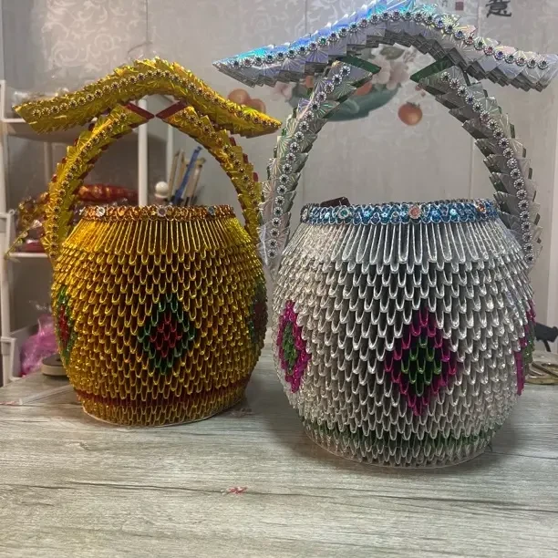 大号一桶金材料包1500片左右手工折纸工具自备上下通用