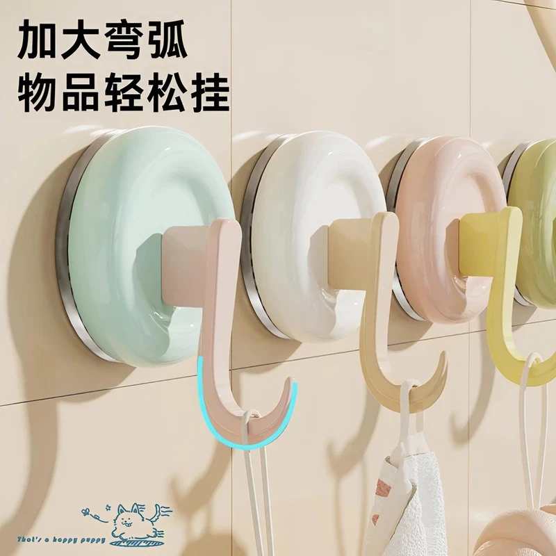 糖果吸盘挂钩强力免打孔厨房浴室卫生间墙壁挂可移动不留痕粘钩