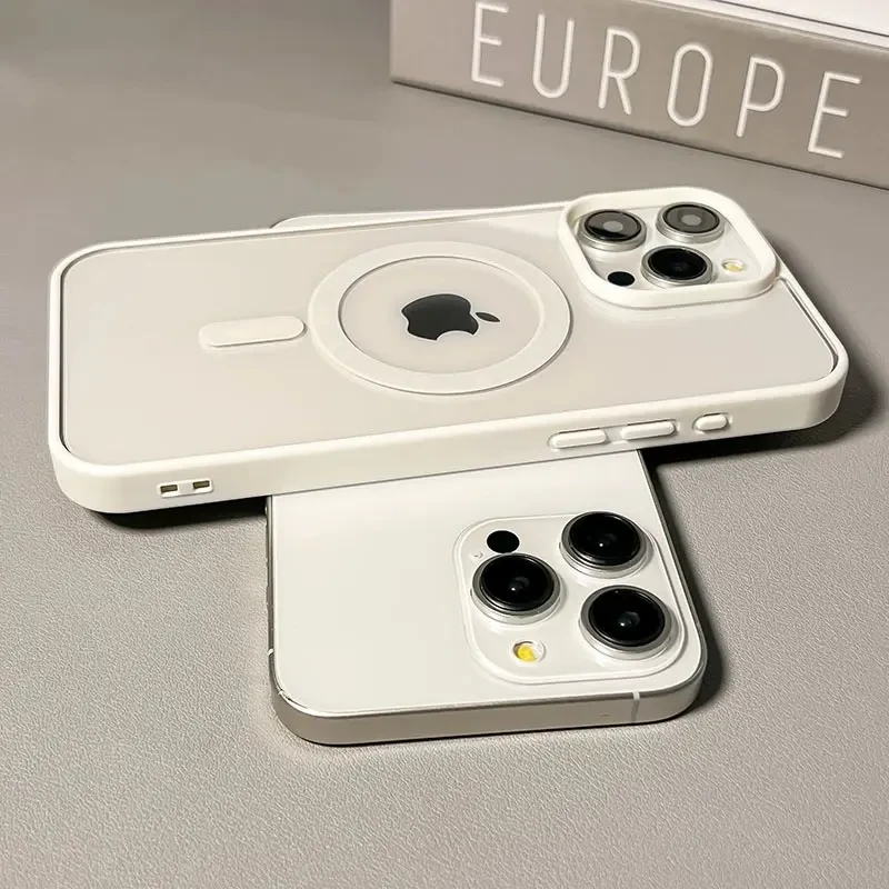 亚克力防摔透明苹果16/15promax手机壳iPhone14肤感12/13全包女款
