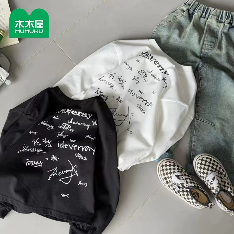 【主播推荐】【顾奈】纯棉涂鸦打底衫30081233