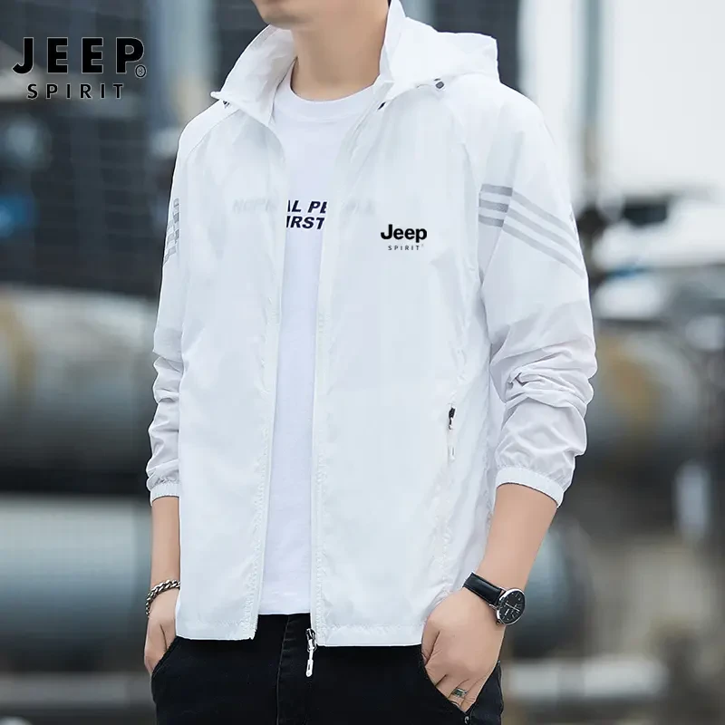 JEEPSPIRIT吉普夏季防晒服户外透气冰丝薄款防紫外线专业级防晒衣