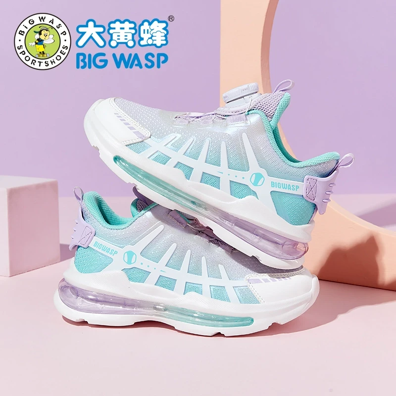 大黄蜂女童运动鞋新款儿童鞋子透气中大童女孩休闲女童跑鞋