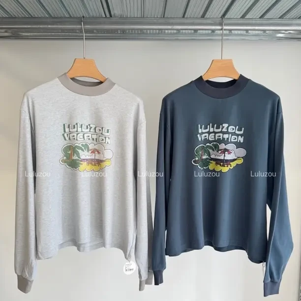 Luluzou 拼色半高领长袖T恤11200