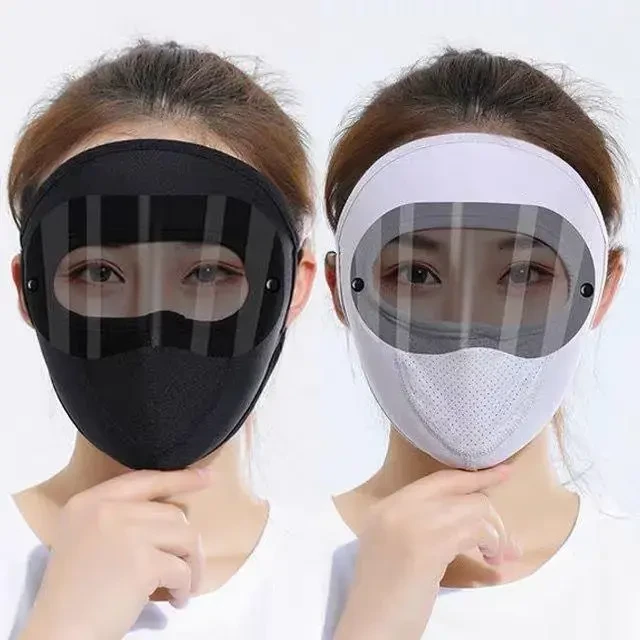 【网红爆款】夏季护目款全脸防晒骑行透气薄款面罩 防风防尘lq