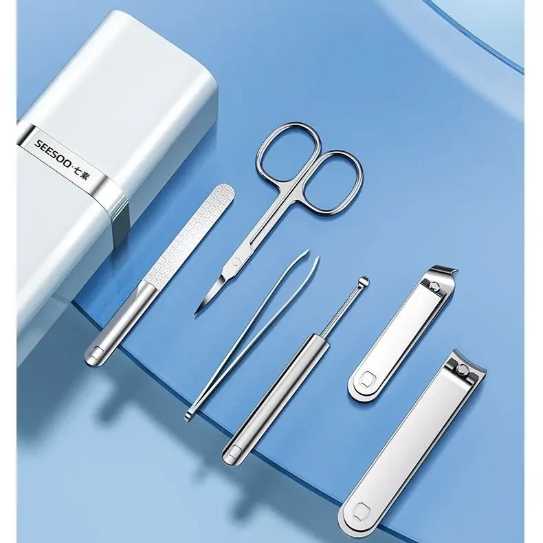 家用去死皮耐用见详情收纳盒婴幼儿套装指甲钳指甲刀