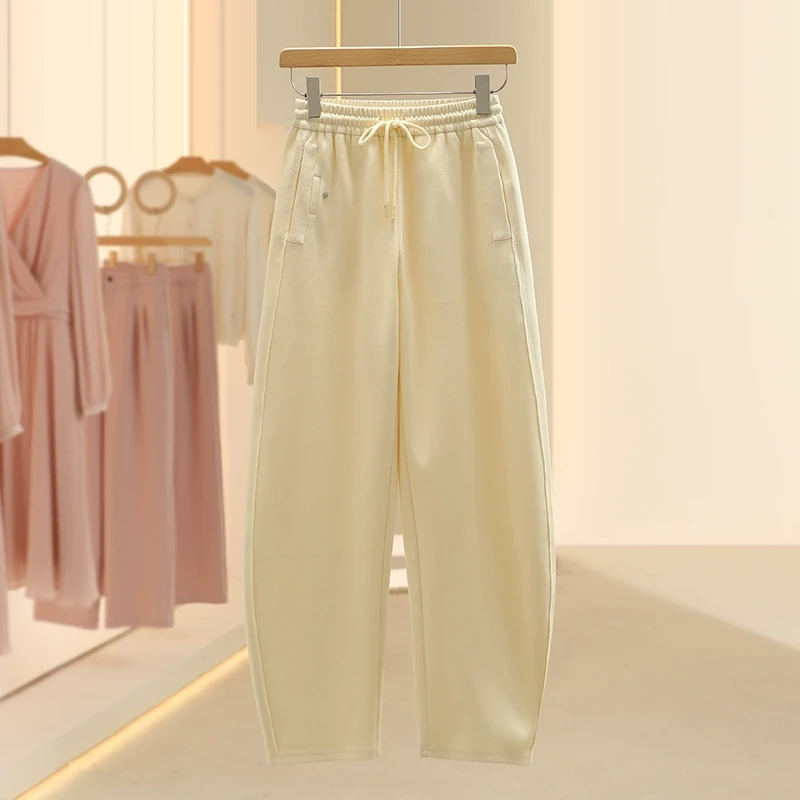 旗舰【E】韩系基础款宽松时尚休闲裤2025早春专柜撤柜品牌女装