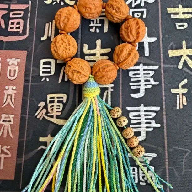 龙鳞纹京八棱文玩核桃手持适合男士盘玩把件