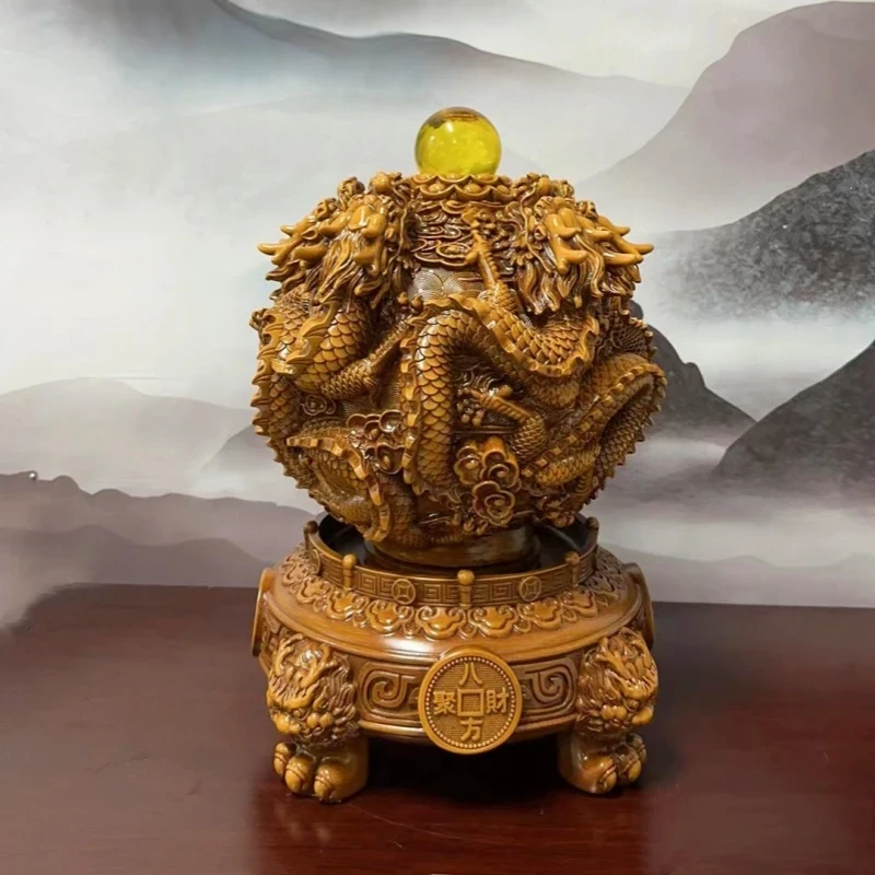 L  龙转乾坤鼎摆件创意摆设玄关乔迁送礼开业礼品（22*22*32cm）