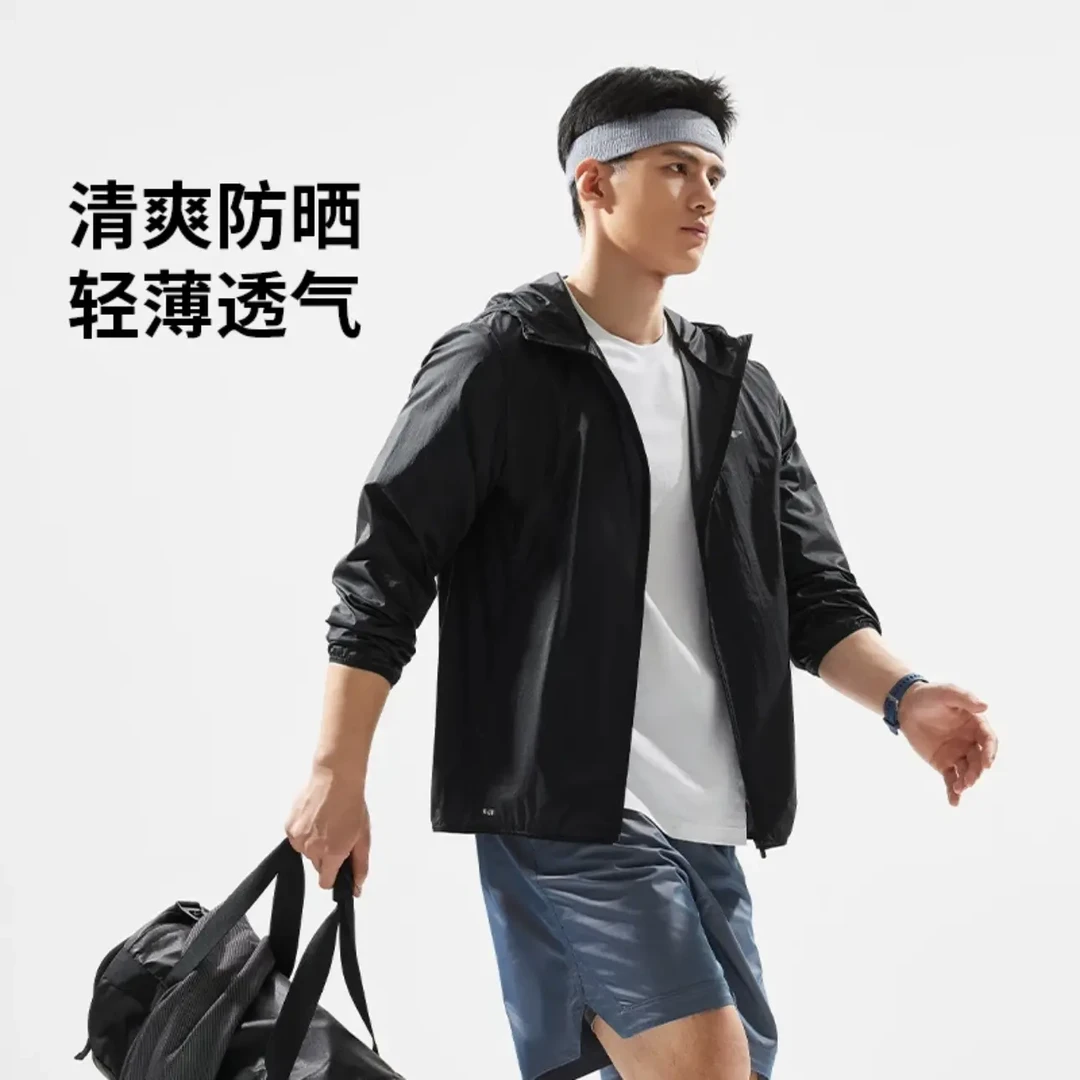 （末季清仓）正品李宁男子夏季户外健身防泼水防水外套459-11