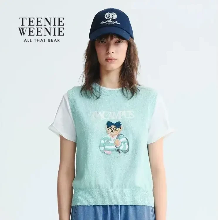 Teenie Weenie修身型宽松型短款T恤卡通圆领背心TTKW253801P