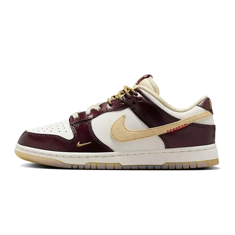 NIKE/耐克W NIKE DUNK LOW LX复古酒红轻便休闲板鞋 HV5991-171