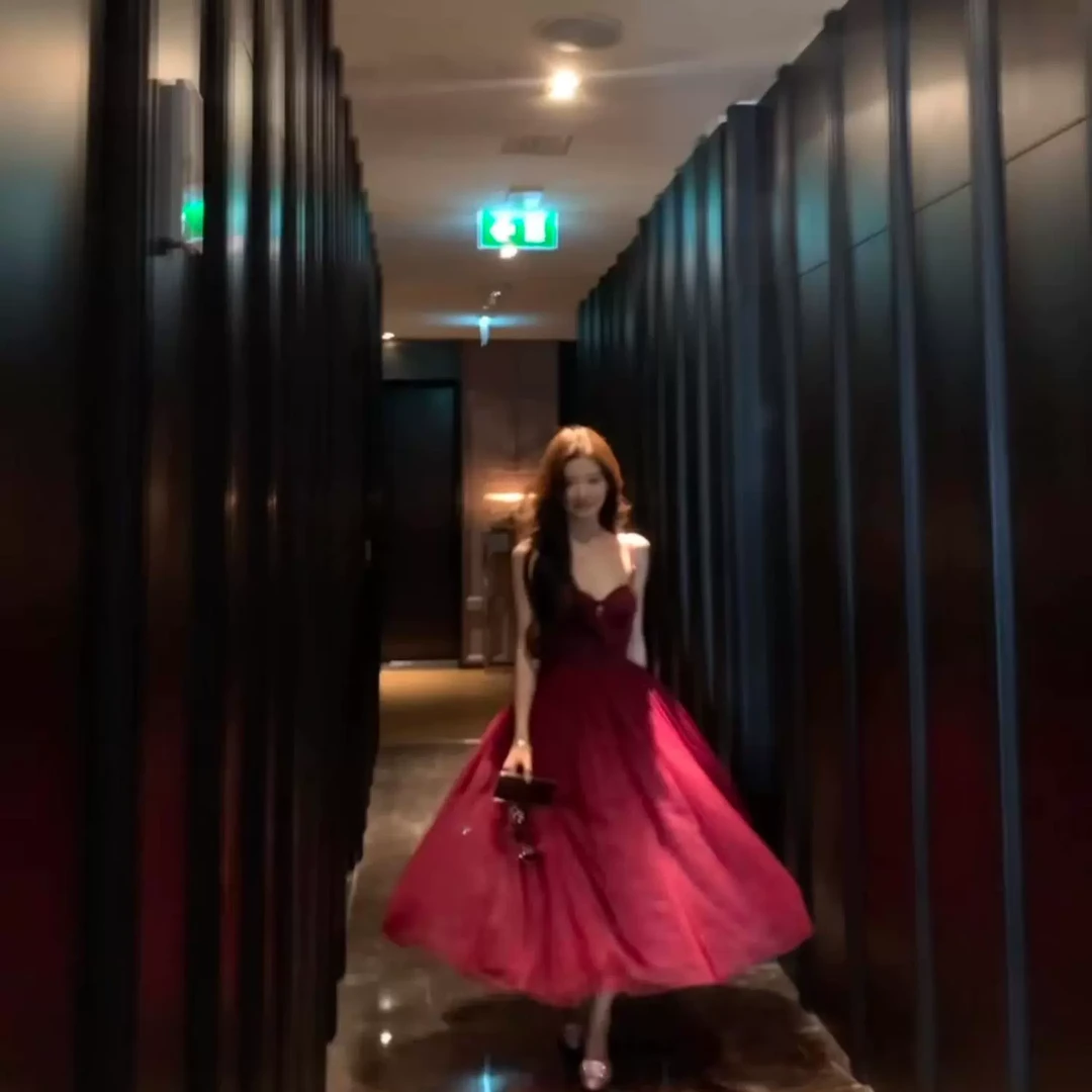 Mummy Cat 下蛋喵【黑巴克玫瑰】重要场合网纱缎面礼服长裙