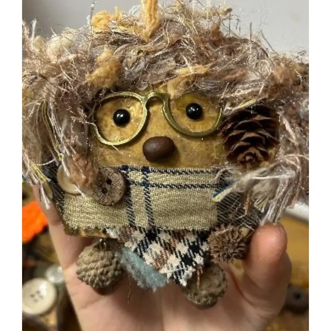 榼藤豆荚娃娃双面包挂钥匙扣送朋友礼物