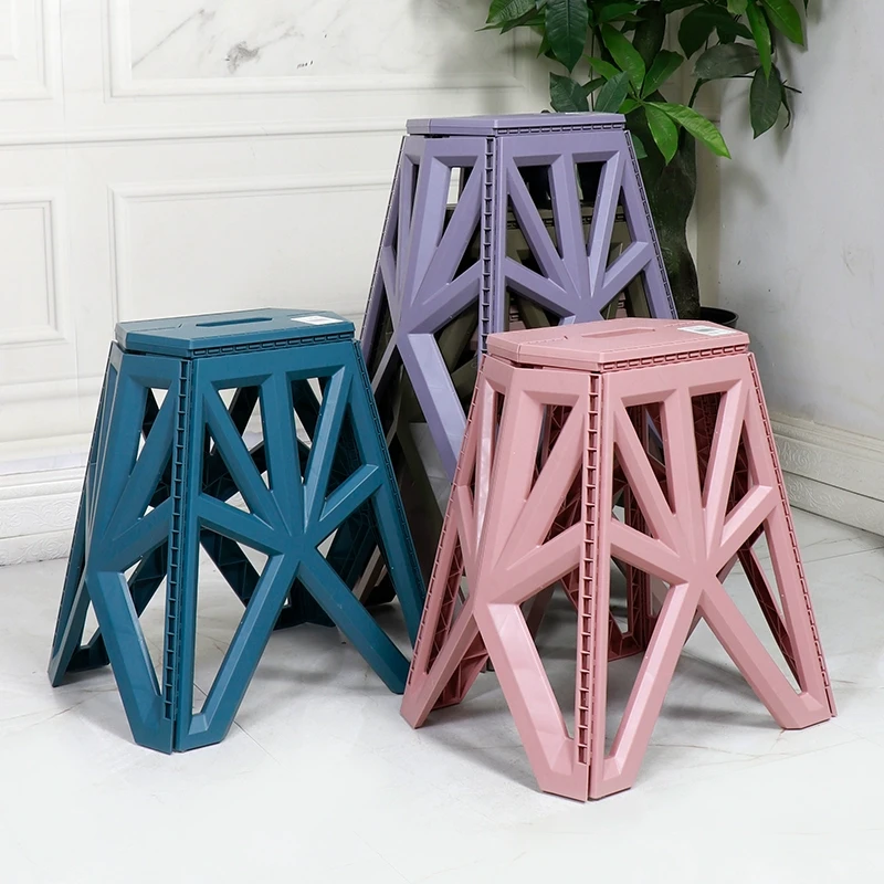 1-10装折叠凳便携式椅子加厚卡通小凳子马扎儿童成人户外家用板凳