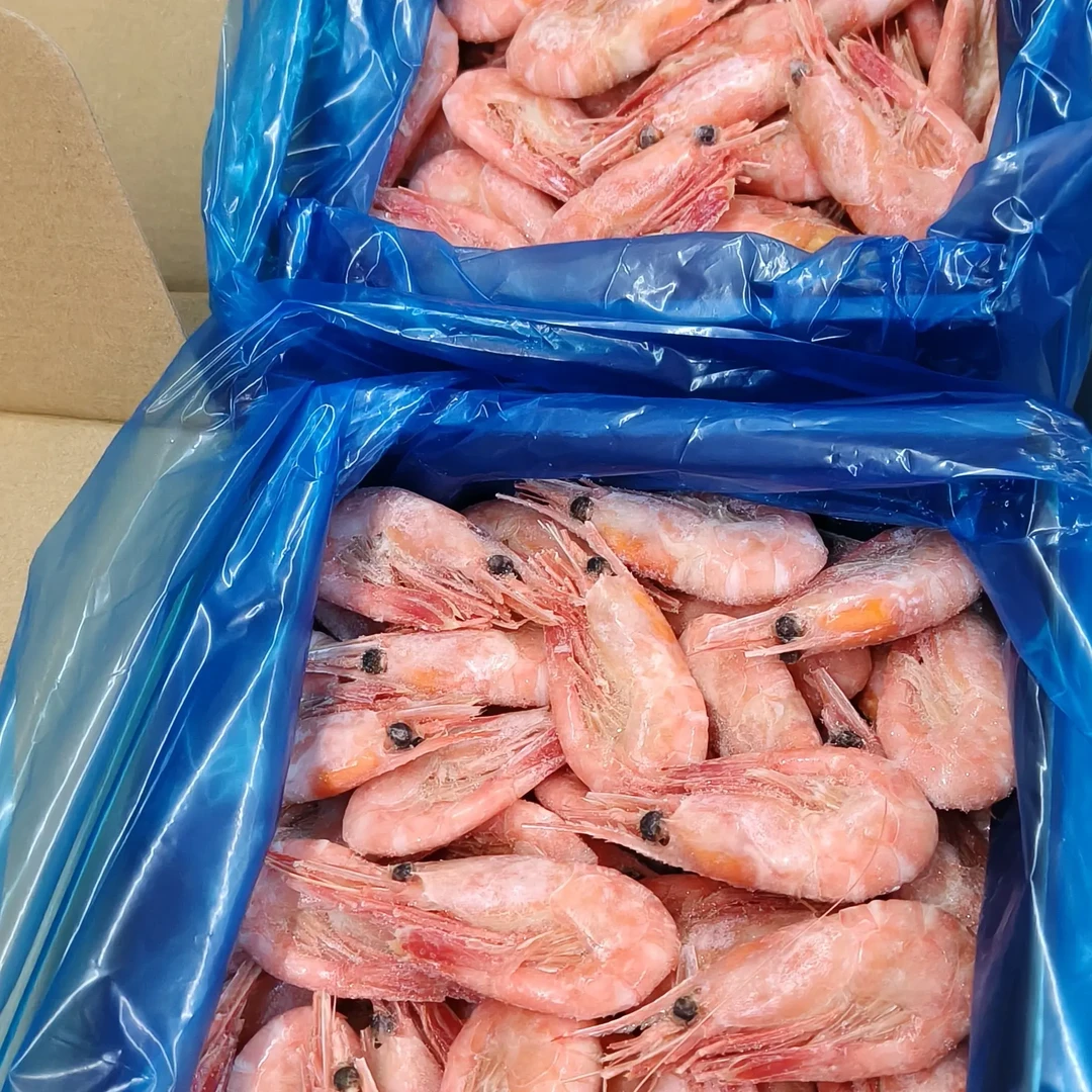 新鲜熟冻即食北极甜虾 头籽大号60-80