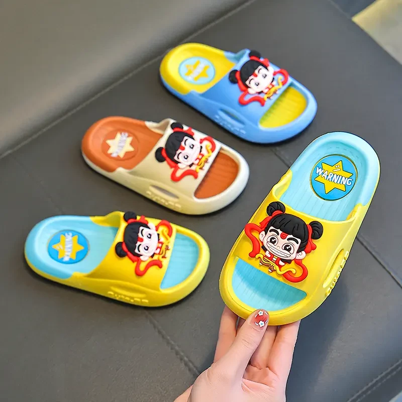 2025新款哪吒拖鞋敖丙拖鞋卡通儿童夏季居家软底防滑宝宝夏拖鞋