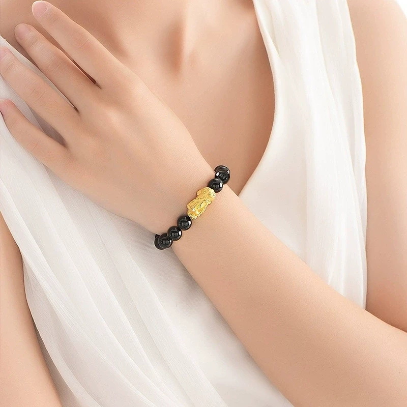 【专享过基地质检】金貔貅手串