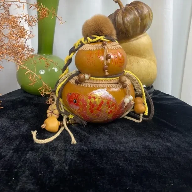 纯手工钱袋子葫芦锦鲤包