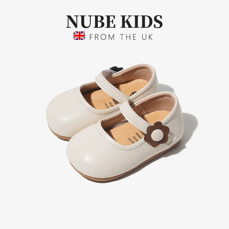 NUBEKIDS女童公主小皮鞋软底2025新款夏英伦儿童鞋学步鞋NZ233001