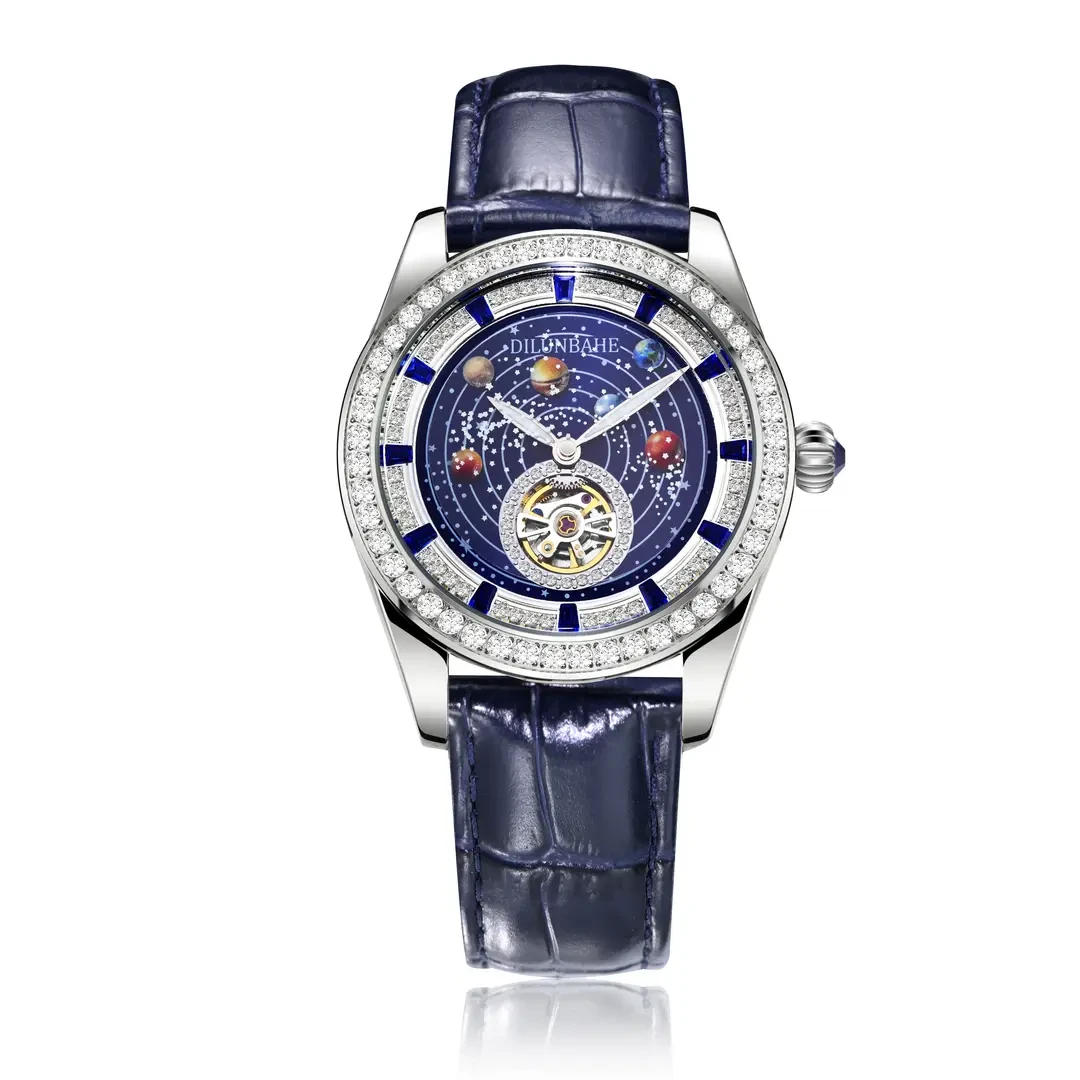 【大姐福利】迪伦巴赫天体系列男士夜光机械腕表-580太阳系