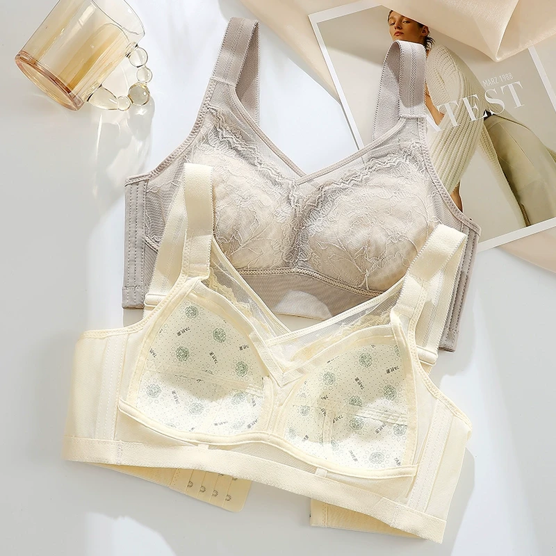 【买一送一】内衣女大胸显小薄款收副乳防下垂大码调整型全罩杯文胸