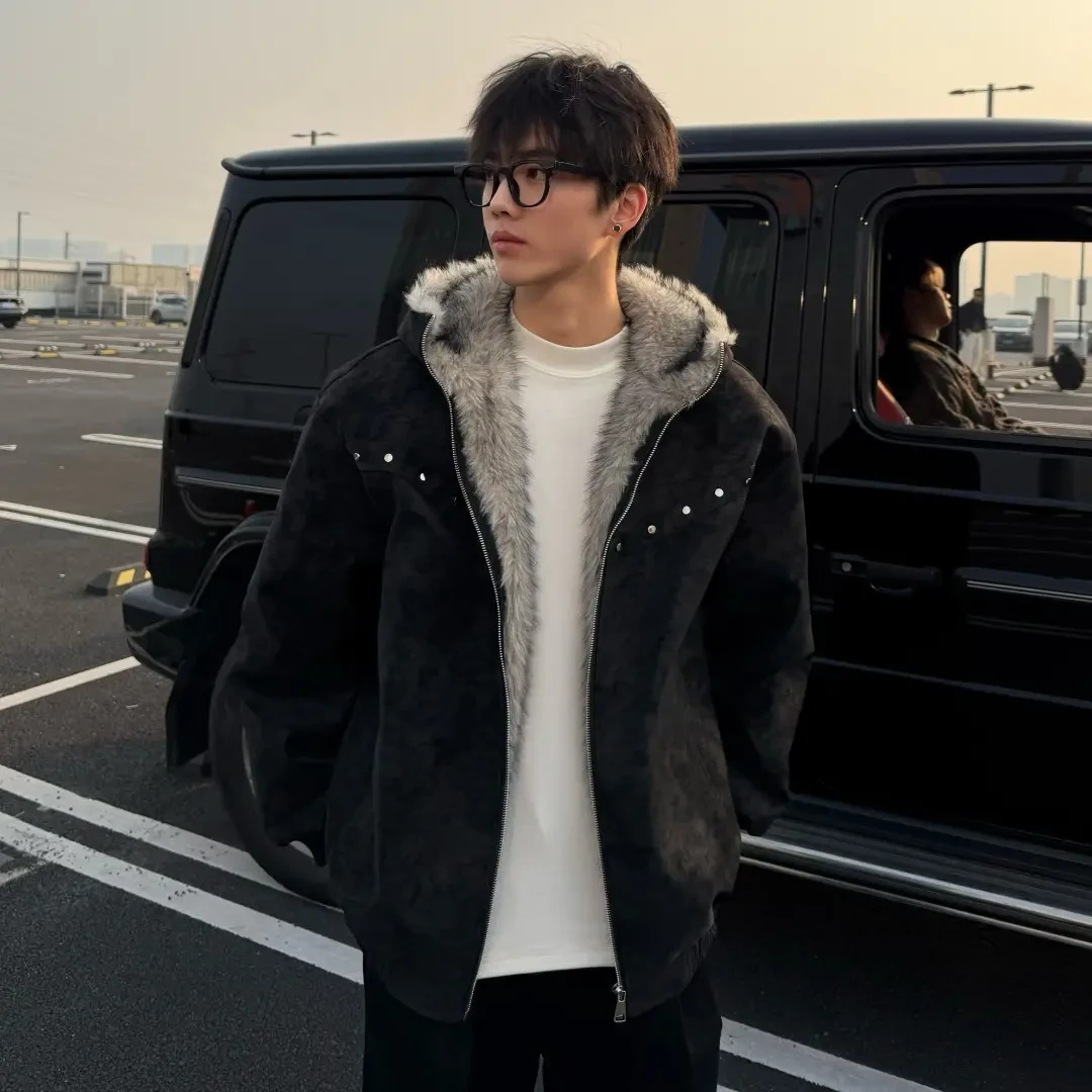 【王零五】冬季新款仿貂毛外套复古高级感重磅保暖外套
