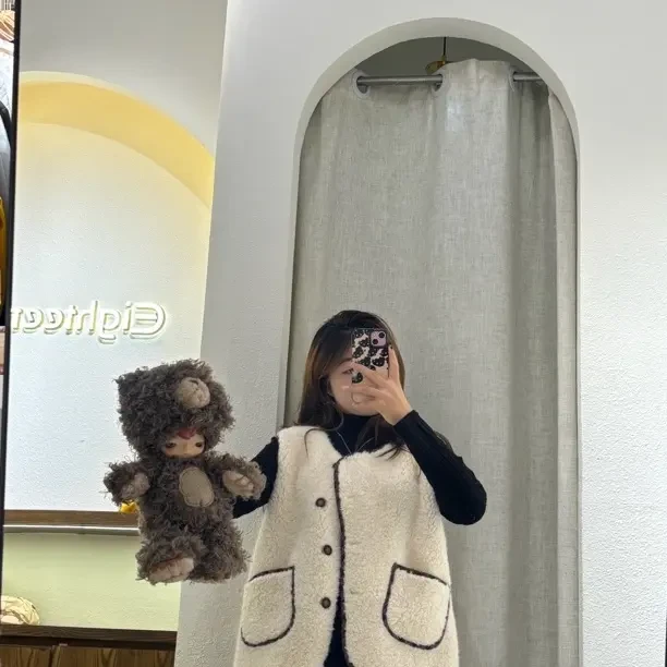 秋冬工字型款保暖马夹短款百搭休闲中长款拉链气质