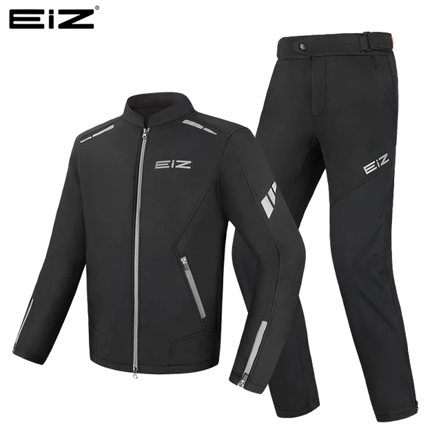 EIZ摩托车骑行服机车赛车防风防摔冬四季防泼水保暖通勤套装男女