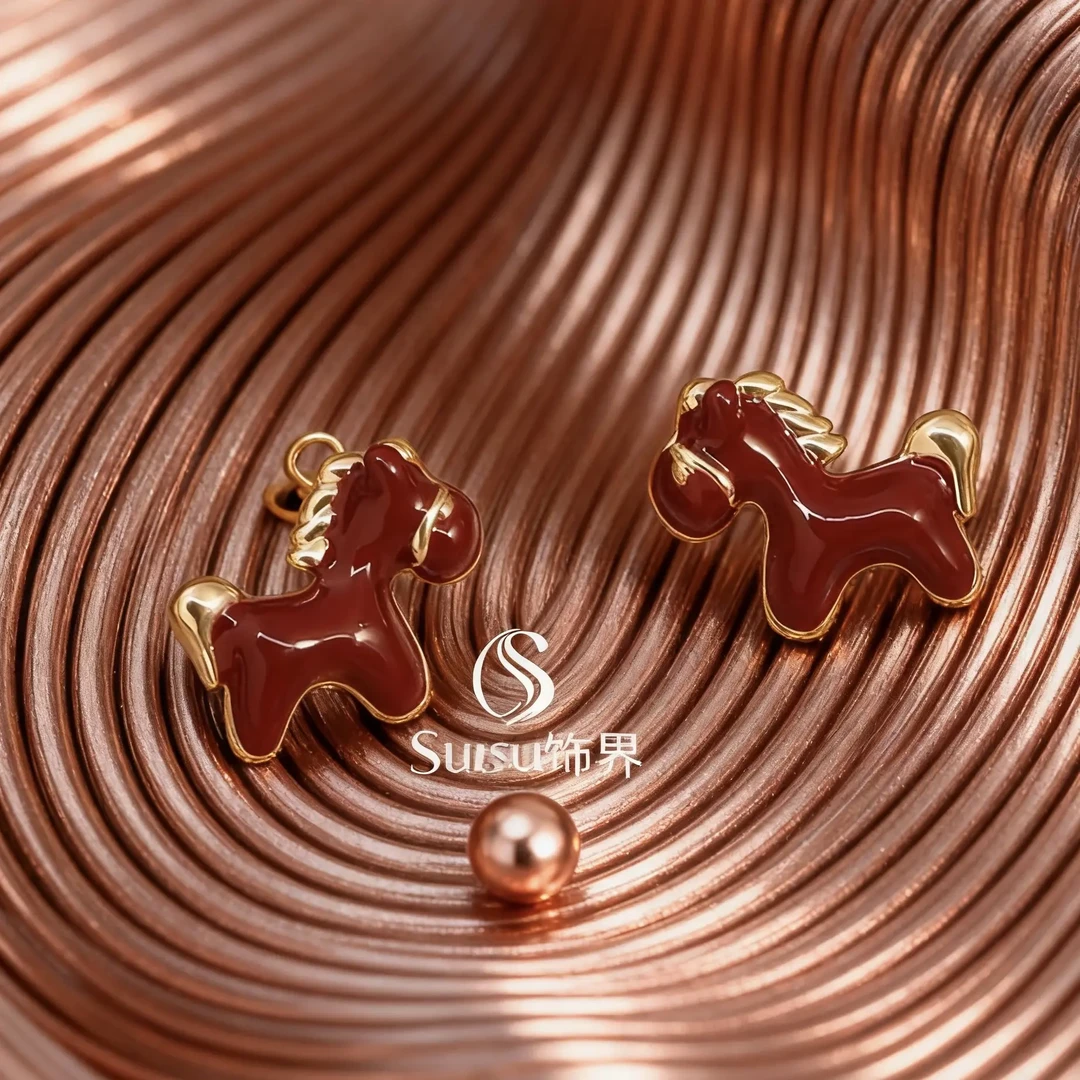 合金耳饰 【吉饰】2026年马年开门红小马耳钉