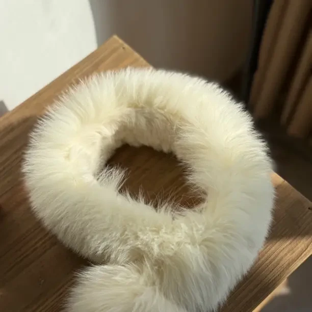 秋冬新款狐狸毛围巾加厚保暖时尚百搭围脖