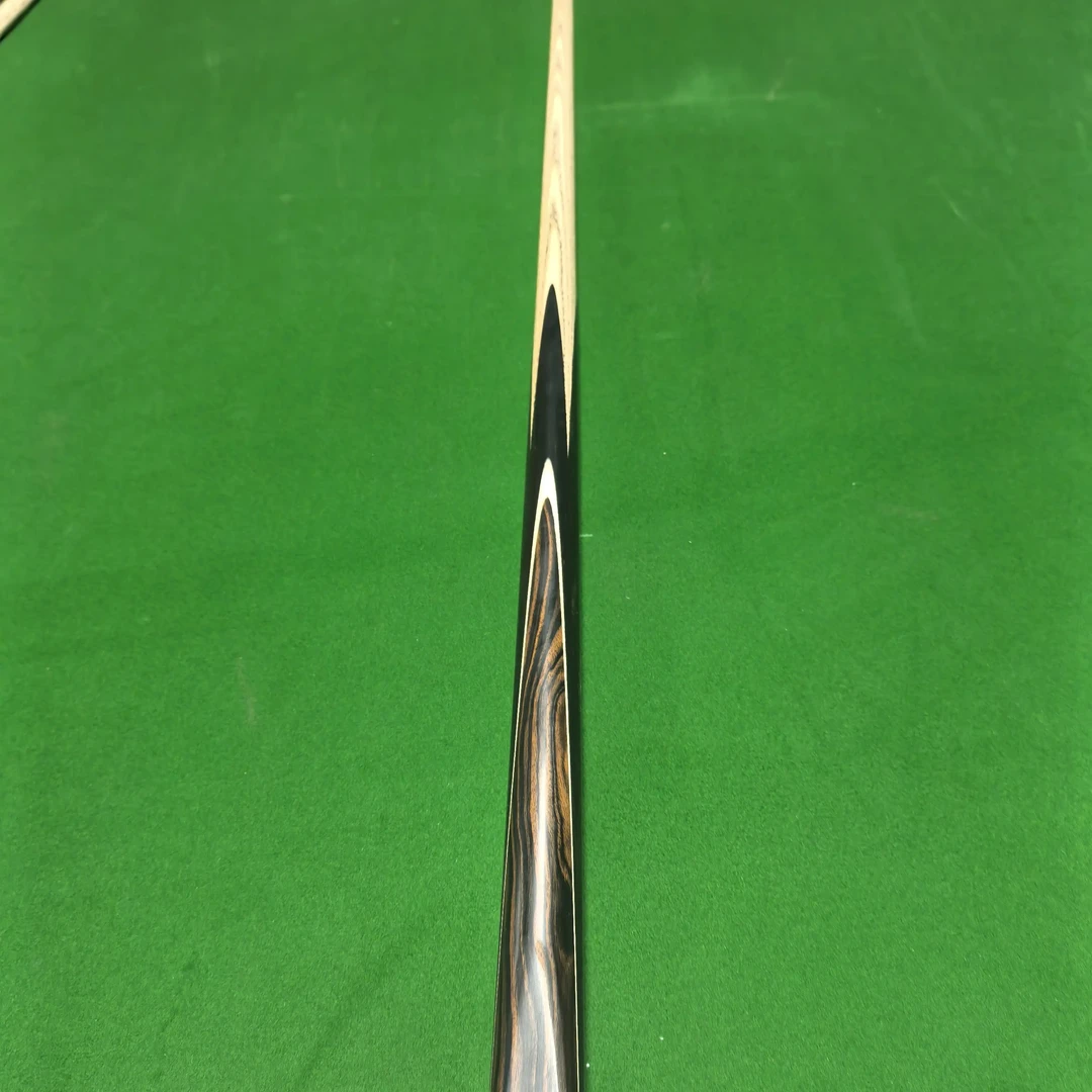 全新前肢加99新后把小头中式黑八台球杆打感好