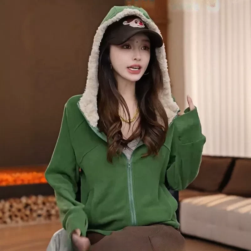 独特超好看连帽卫衣外套女春秋款2025新款爆款时尚洋气高级感上衣