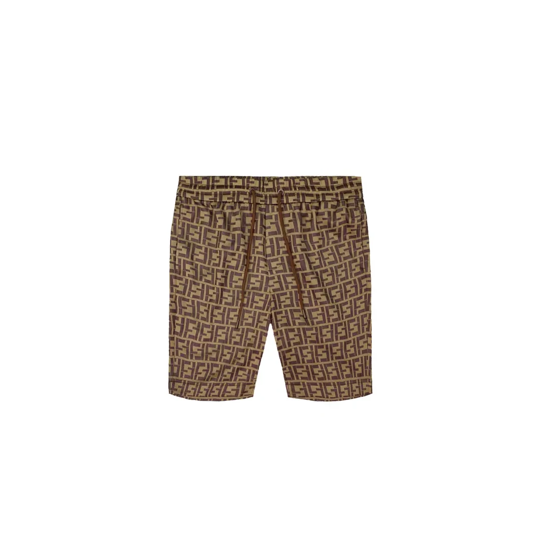 朗尼芬迪新款春夏潮流休闲满印老花舒适短裤7319683313