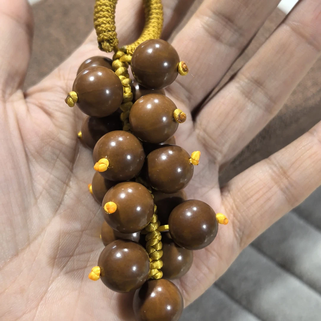 猴头核桃文玩葡萄串手捻手把件可盘可戴寓意美好解压神器