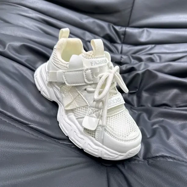 透气防滑运动鞋新款老爹鞋春秋百搭男女童鞋