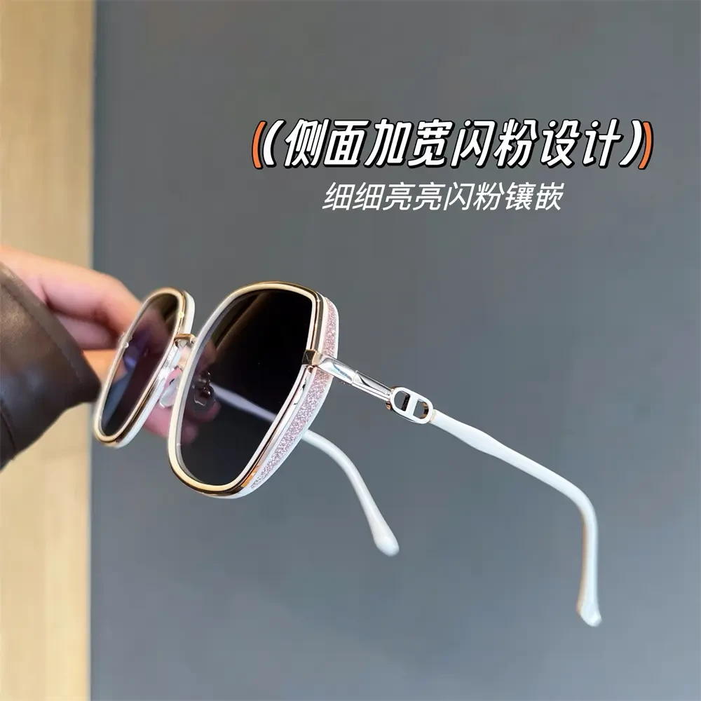 太阳镜高级感品质墨镜通用百搭墨镜女防紫外线新款潮大脸显瘦眼镜