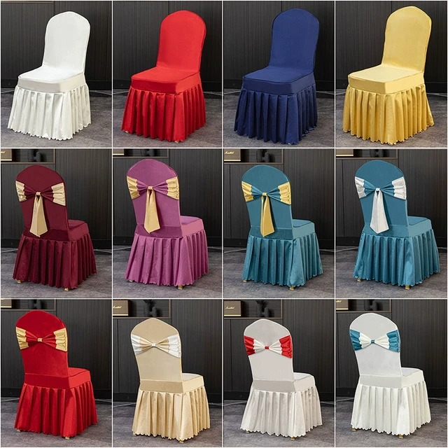 高档酒店椅蝴蝶结饭店餐厅凳子宴会婚庆专用椅子罩贡缎定制